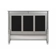 ACME Varian Tufted Upholstered Queen Bed in Black Velvet and Mirrored