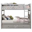 ACME Varian Twin over Twin Wooden Bunk Bed in Blue and Silver