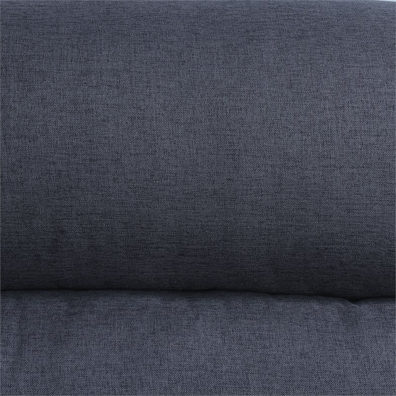 ACME Walcher 3-Piece Linen Fabric Sectional Sofa with Storage Console in Gray