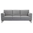 ACME Kyrene Linen Fabric Upholstery Sofa with Loose Back in Light Gray