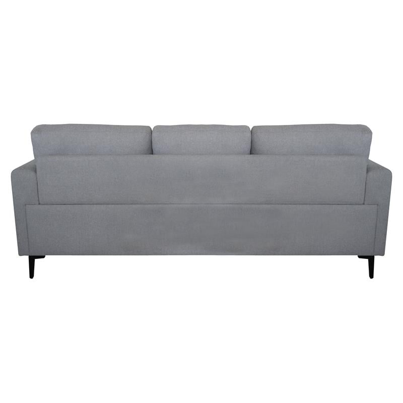 ACME Kyrene Linen Fabric Upholstery Sofa with Loose Back in Light Gray