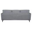 ACME Kyrene Linen Fabric Upholstery Sofa with Loose Back in Light Gray