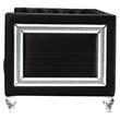 ACME Heibero Button Tufted Velvet Upholstery Chair with Acrylic Legs in Black