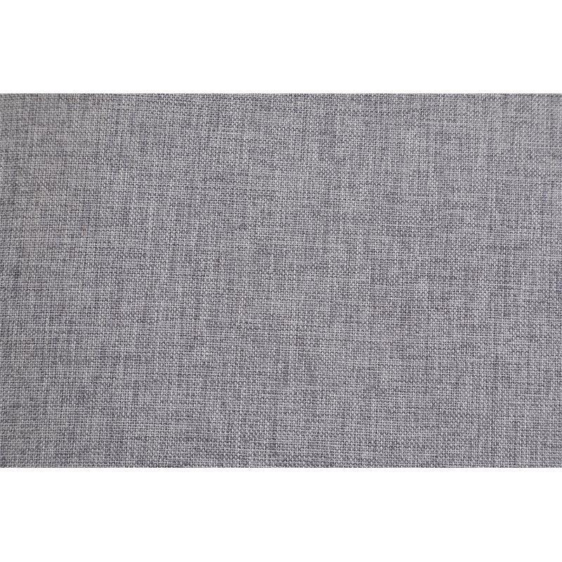 ACME Savilla Tufted Linen Fabric Upholstery Adjustable Sofa in Gray and Oak