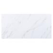 ACME Caspian Faux Marble Dining Table with Metal Base in White and Black