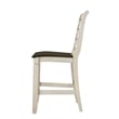 ACME Tasnim Wooden Counter Height Chair in Tan and Antique White