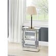 ACME Noralie Rectangular Glass End Table with 2 Tier Shelf in Mirrored