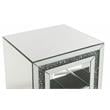 ACME Noralie Rectangular Glass End Table with 2 Tier Shelf in Mirrored