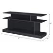 ACME Sollix Wooden Sofa Table with Multiple Storage Compartments in Black