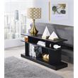 ACME Sollix Wooden Sofa Table with Multiple Storage Compartments in Black
