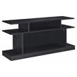 ACME Sollix Wooden Sofa Table with Multiple Storage Compartments in Black