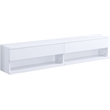 ACME Ximena Wooden Rectangular Floating TV Stand with LED Lighting in White