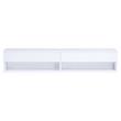 ACME Ximena Wooden Rectangular Floating TV Stand with LED Lighting in White