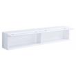 ACME Ximena Wooden Rectangular Floating TV Stand with LED Lighting in White