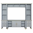 ACME House Marchese Wooden Storage Entertainment Center in Pearl Gray