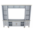 ACME House Marchese Wooden Storage Entertainment Center in Pearl Gray