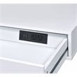 ACME Coleen Wooden Top Writing Desk with USB Port in White High Gloss and Chrome