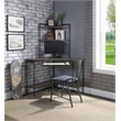 ACME Brantley Wooden Armless Office Chair in Antique Oak and Sandy Gray