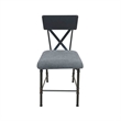 ACME Brantley Wooden Armless Office Chair in Antique Oak and Sandy Gray