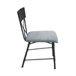 ACME Brantley Wooden Armless Office Chair in Antique Oak and Sandy Gray