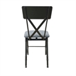ACME Brantley Wooden Armless Office Chair in Antique Oak and Sandy Gray