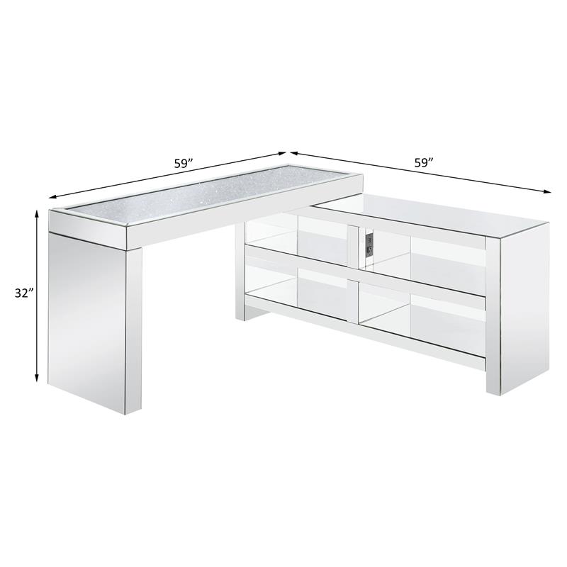 clear white desk