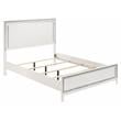 ACME Haiden Wooden Eastern King Bed with LED Lighting in White