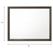 ACME Ilana Horizontal Rectangular Dresser Mirror with Wooden Frame in Gray