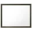 ACME Ilana Horizontal Rectangular Dresser Mirror with Wooden Frame in Gray