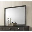 ACME Ilana Horizontal Rectangular Dresser Mirror with Wooden Frame in Gray