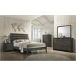 ACME Ilana Horizontal Rectangular Dresser Mirror with Wooden Frame in Gray