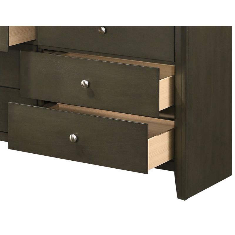 ACME Ilana Rectangular Wooden Dresser with 9 Drawers in Gray