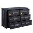 ACME Cargo Container Style Rectangular 6-Drawer Dresser in Gunmetal Metal