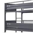 ACME Cargo Twin over Twin over Full Metal Triple Bunk Bed in Gunmetal