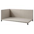 ACME Yinbella Linen Fabric Full Daybed with Nailhead Trim Accent in Beige