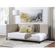 ACME Yinbella Linen Fabric Full Daybed with Nailhead Trim Accent in Beige