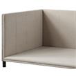 ACME Yinbella Linen Fabric Full Daybed with Nailhead Trim Accent in Beige