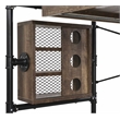 ACME Endang Wooden Top Writing Desk in Weathered Oak and Black