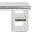 ACME Noralie Rectangular 4-Shelf Writing Desk in Clear and Mirrored