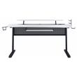 ACME Vildre Wooden Top Gaming Table with USB Port in Black and White