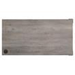 ACME Zakwani Wooden Writing Desk with Storage in Gray Oak and Black