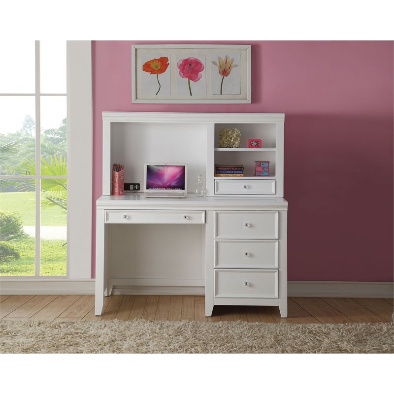 ACME Lacey Computer Desk in White