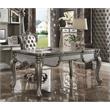 ACME Versailles Wooden Executive Writing Desk with 3 Drawers in Platinum Silver