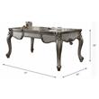 ACME Versailles Wooden Executive Writing Desk with 3 Drawers in Antique Platinum