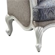 ACME Ciddrenar Fabric Tufted Sofa with 5 pillows in White