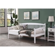 ACME Caryn Wooden Twin Mission Style Daybed with Slightly Curved Back in White
