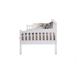 ACME Caryn Wooden Twin Mission Style Daybed with Slightly Curved Back in White