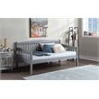 ACME Caryn Wooden Twin Mission Style Daybed with Slightly Curved Back in Gray
