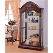 ACME Denton Curio Cabinet in Cherry