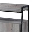 ACME Samiya Wooden 1-Shelf TV Stand with 4 Doors in Gray Oak and Black
